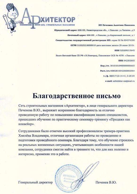 Архитектор Павлово